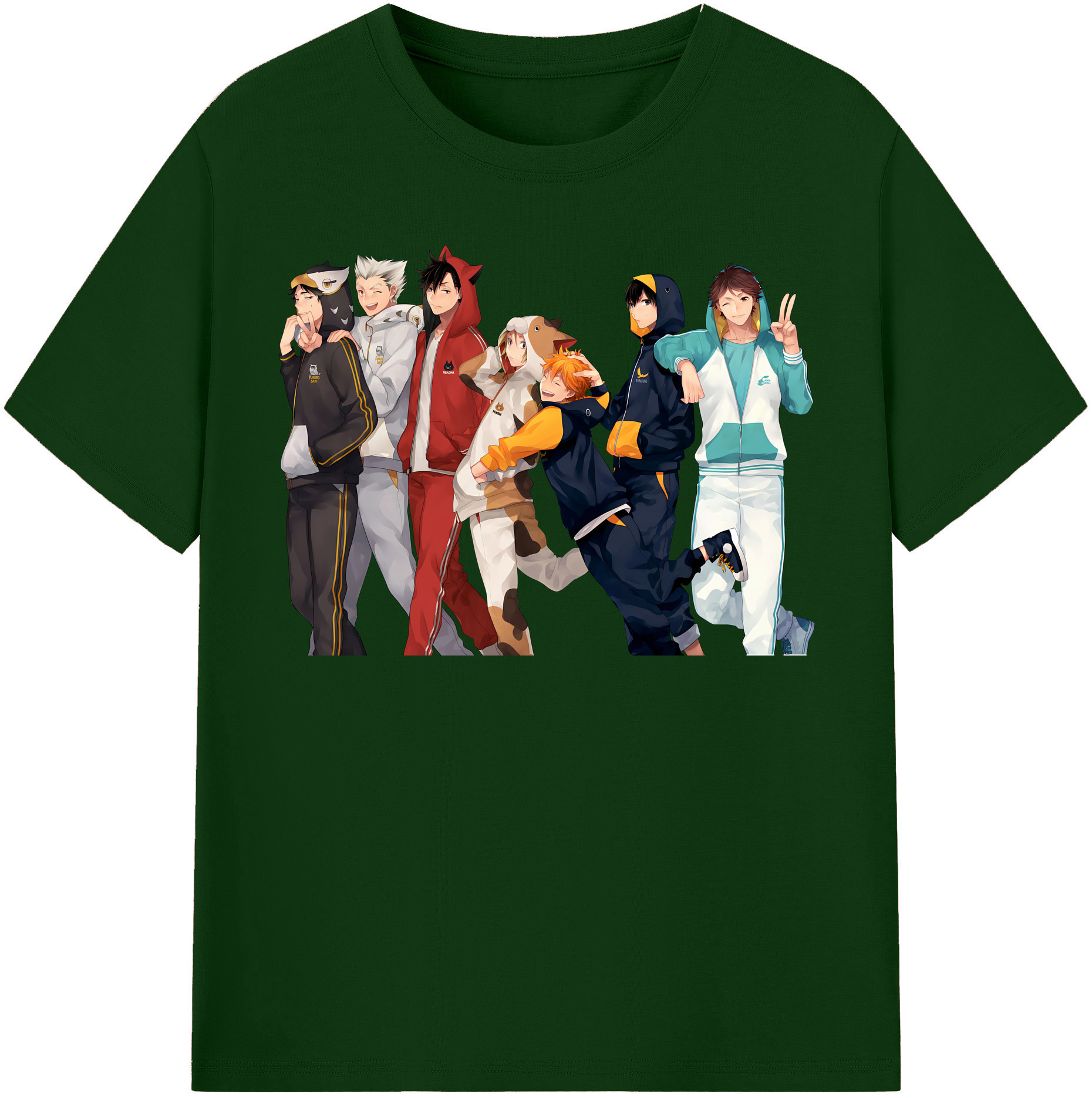 （画像用） ハイキュー!! Haikyu!! 綿100％半袖Tシャツ（フロントプリント）